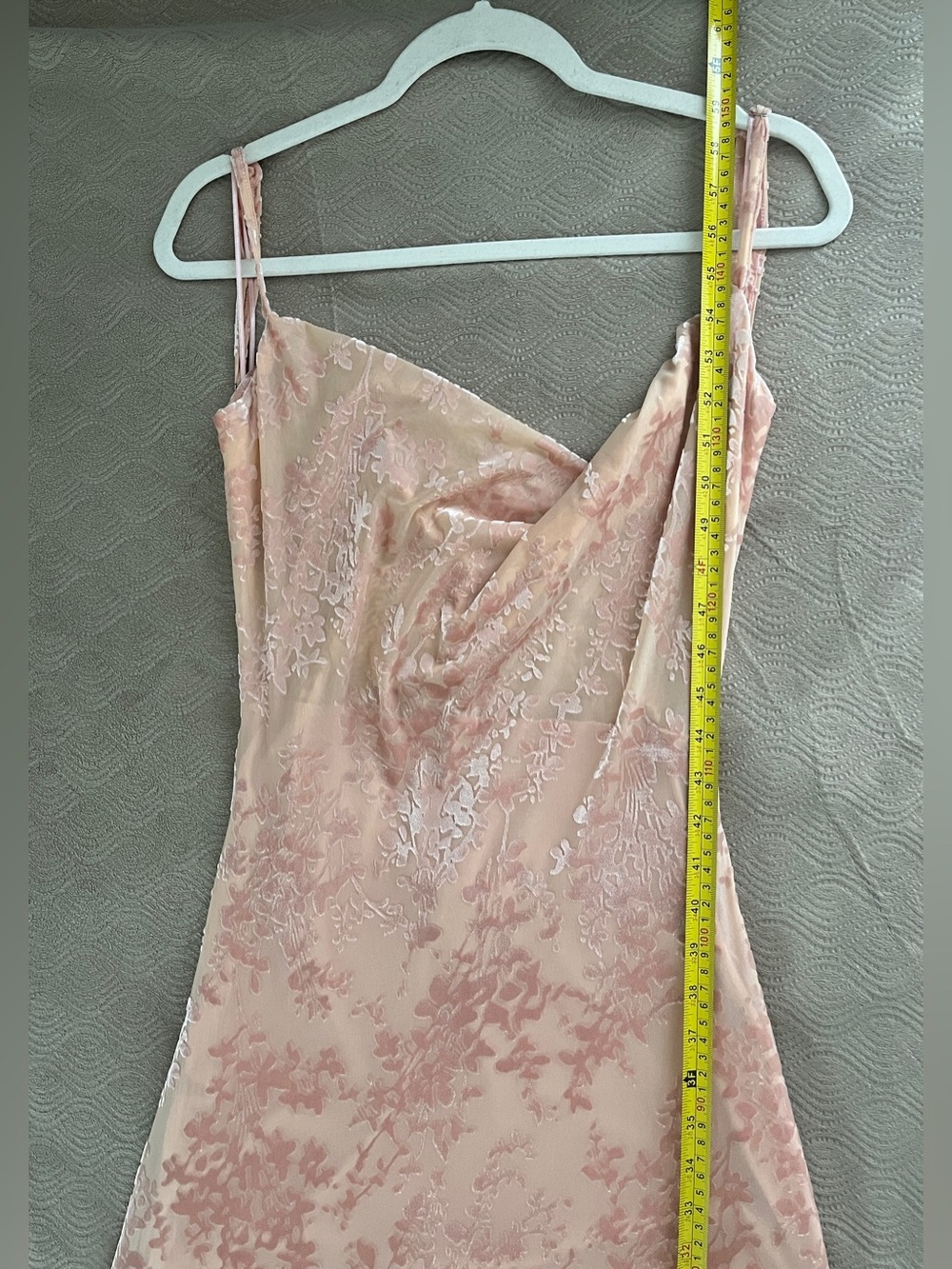 Princess Polly Amiya Pink Velvet burnout Floral Maxi Dress size 6 - Picture 9 of 14
